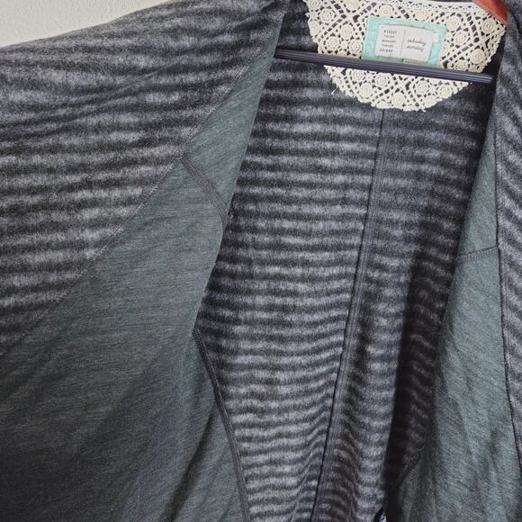 Anthropologie Saturday Sunday Cardigan Green Black L Minimalist Renaissance - Picture 4 of 12